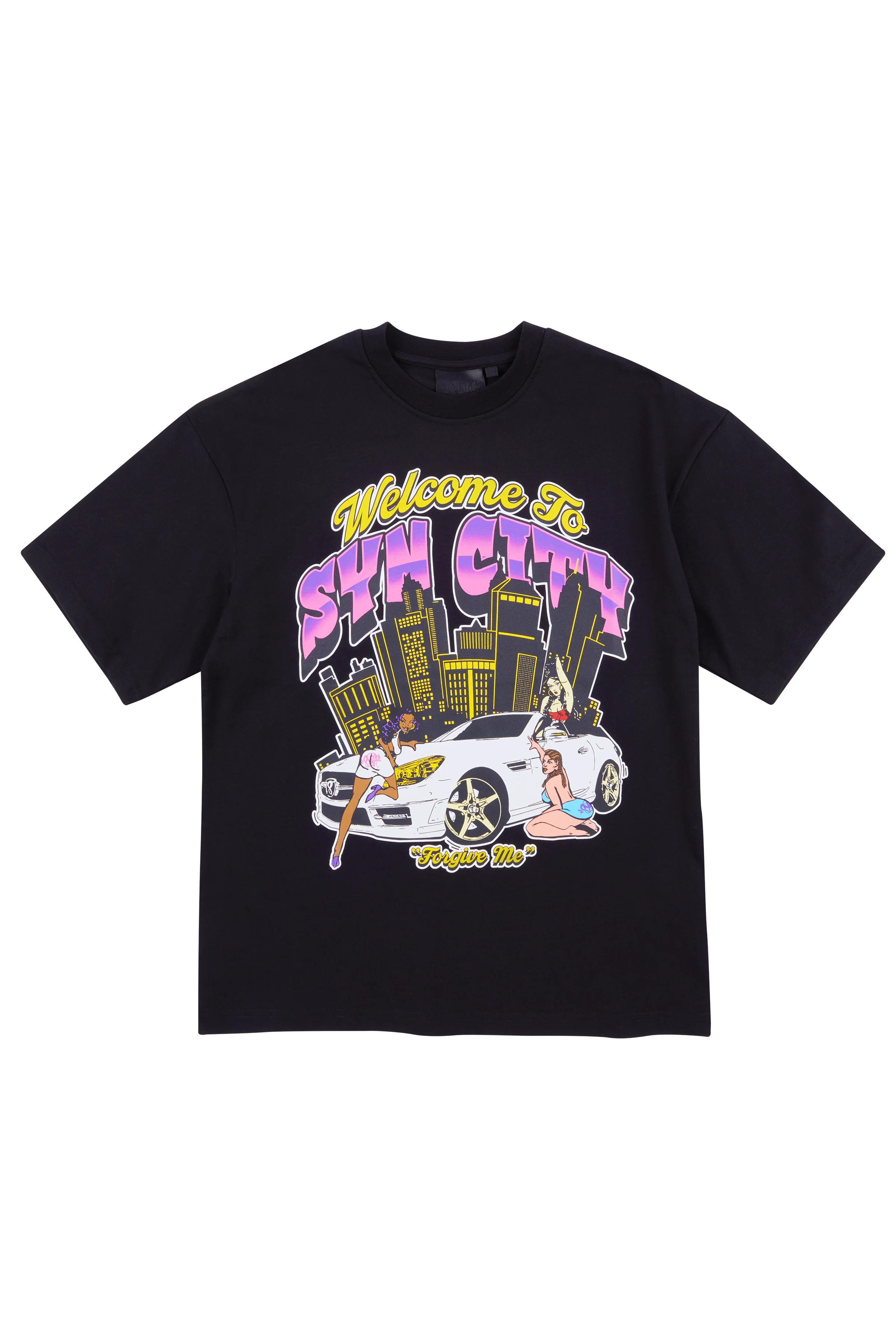 SYN CITY T-SHIRT - BLACK