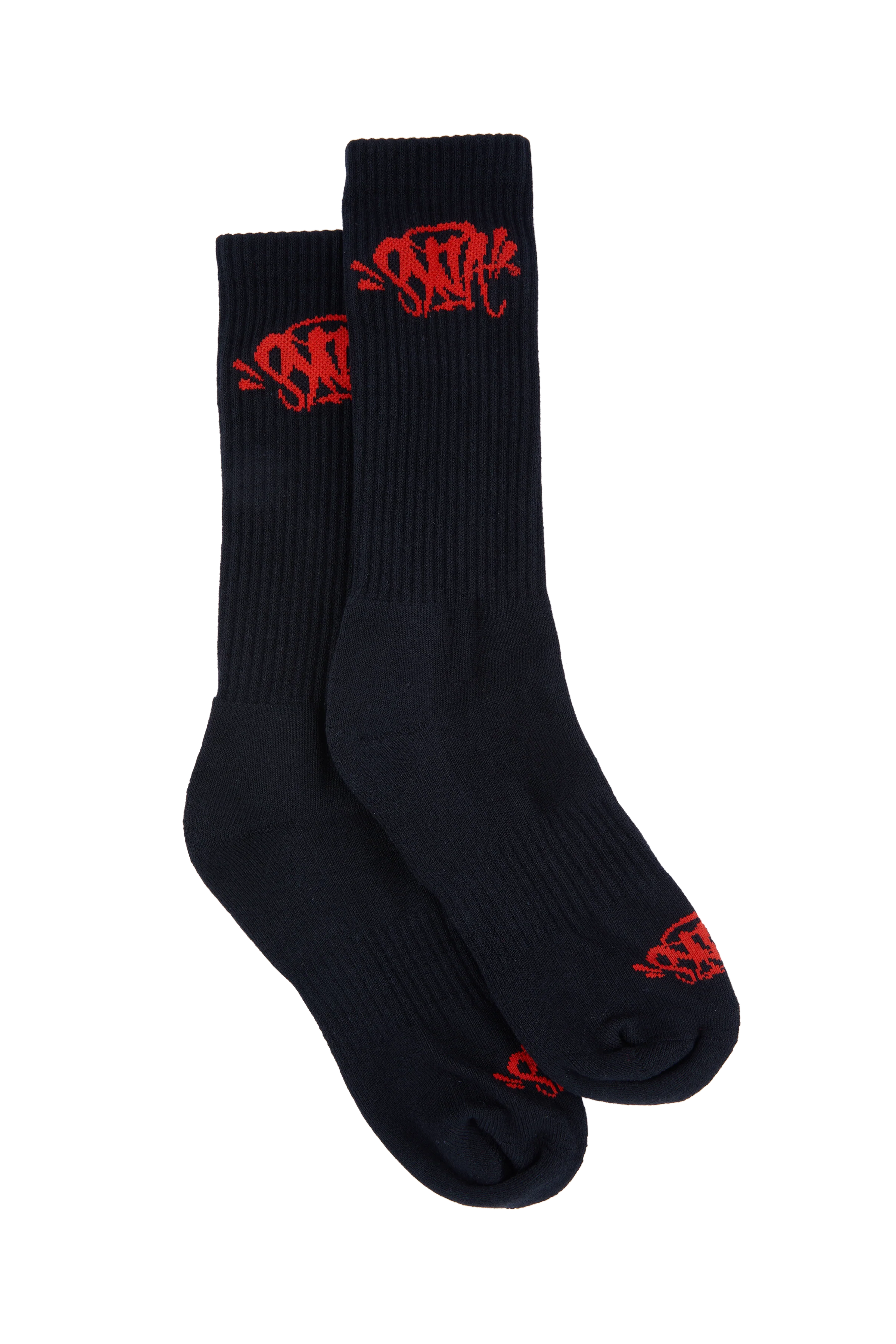 SYNA 2 PACK SOCK - BLACK/RED