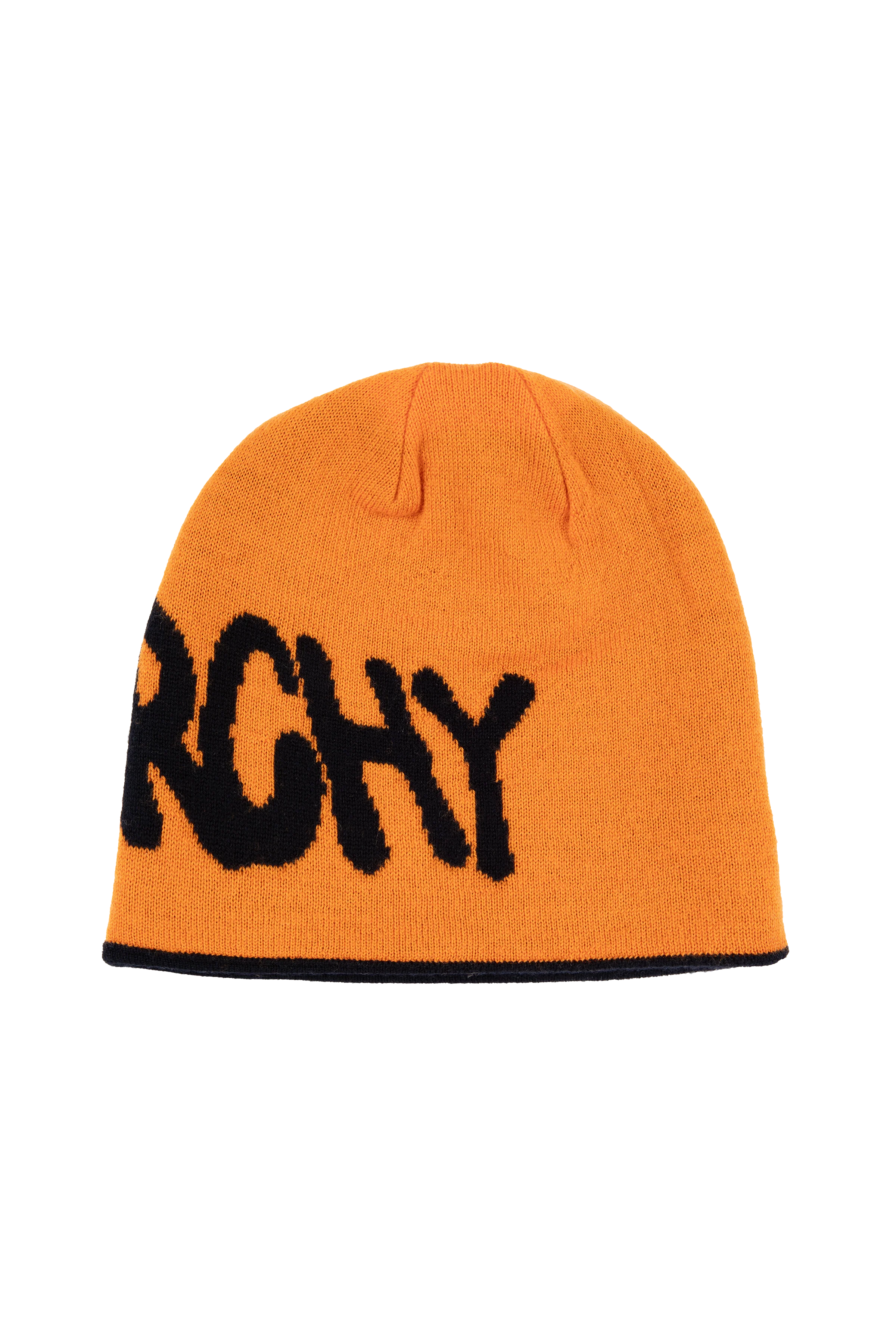 REVERSIBLE SYNARCHY BEANIE - BLACK/ORANGE - Image 4
